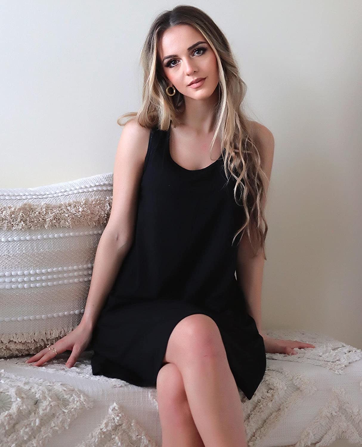 Avidlove Sleepwear for Tank Nightgown Chemise Racerback Sleeveless Sleep Dress