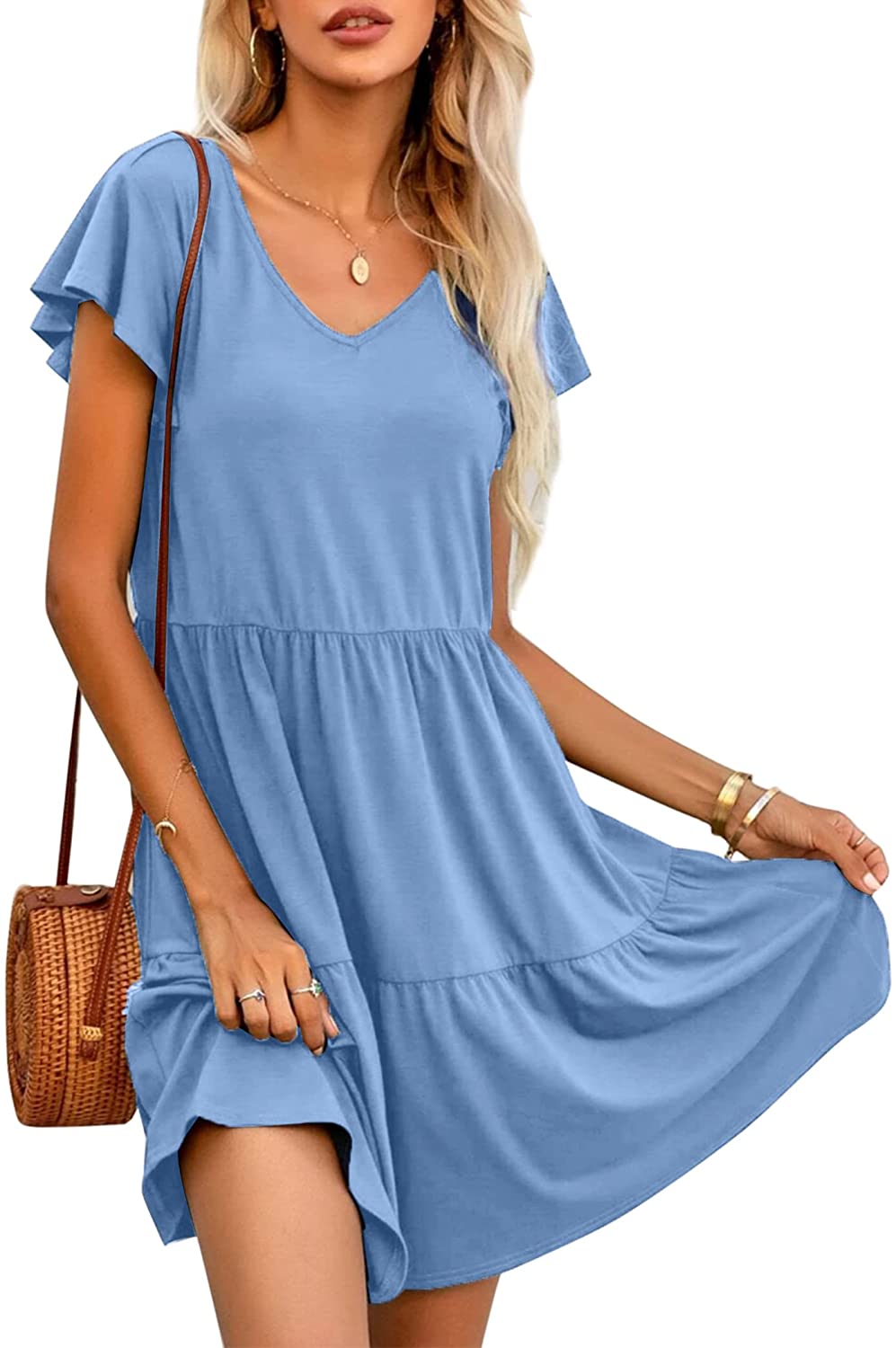 Ruffle Sleeve Dresses