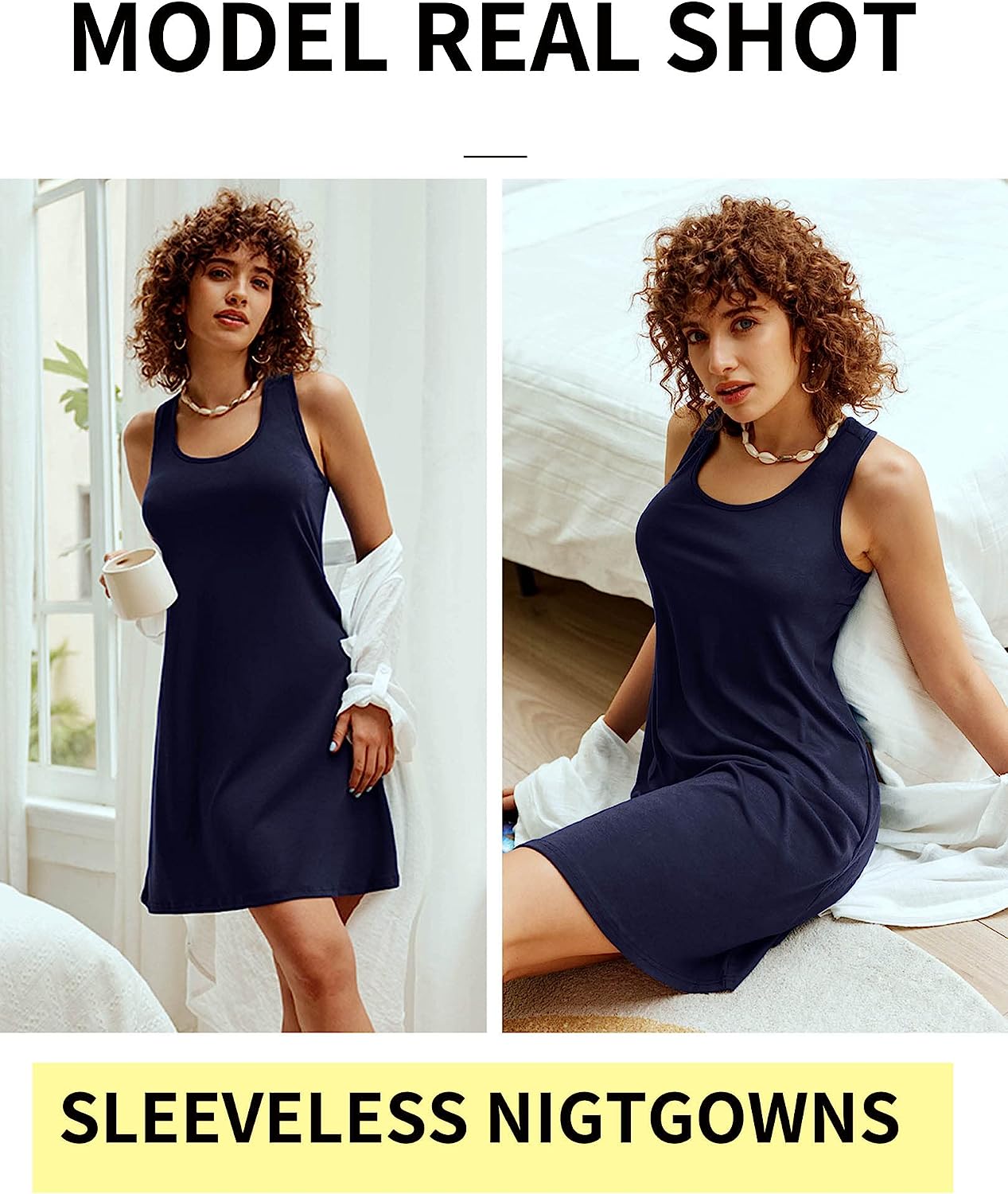 Avidlove Sleepwear for Tank Nightgown Chemise Racerback Sleeveless Sleep Dress