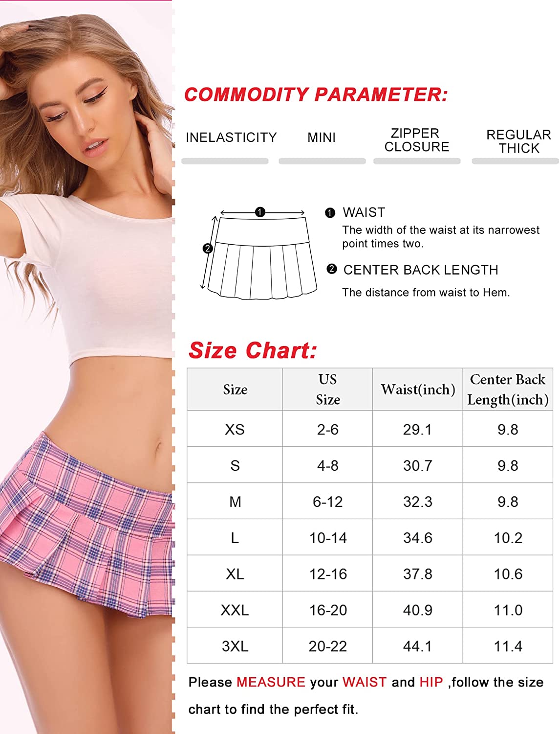 Avidlove Lingerie Role Play Costume Mini Plaid Skirt Schoolgirl Outfits