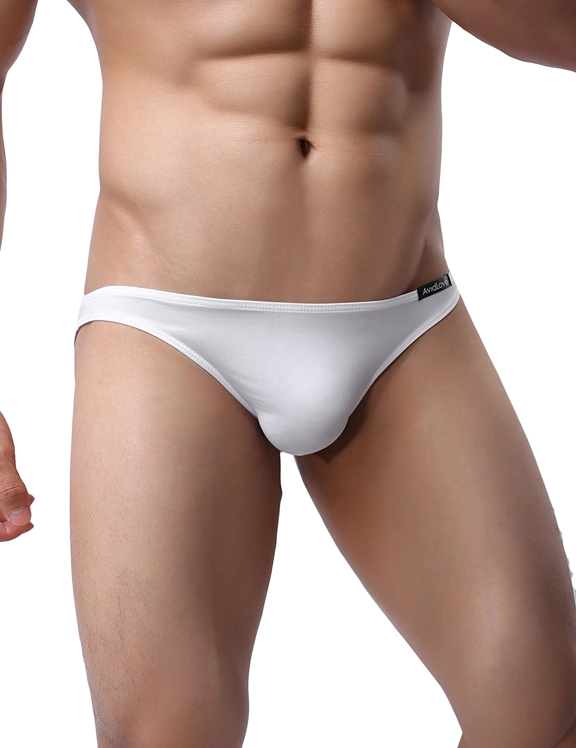 Avidlove Underwear Men's 4 Pack Classic Low Rise Stretchy Hip Briefs Bikini