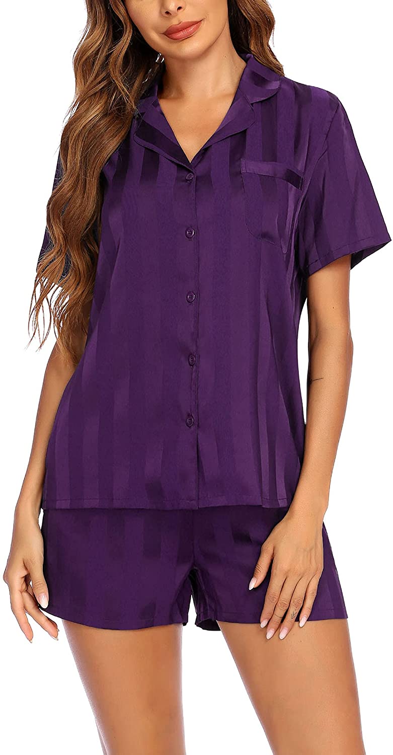 Silk Short Sleeve Pajama Set