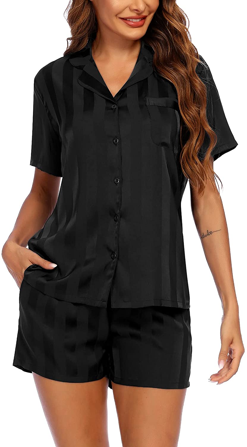 Silk Short Sleeve Pajama Set