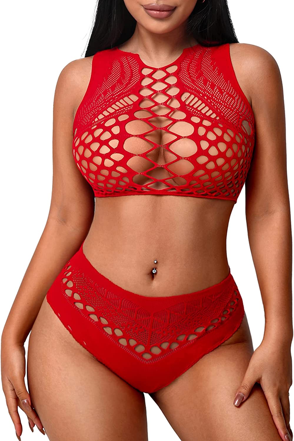 Avidlove Fishnet Lingerie Mesh Body Stockings Lingerie