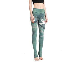 Women's Elastic Printed Yoga Pants