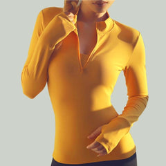 Breathable Long Sleeve Women's Sports & Fitness Thumb Hole Shirt