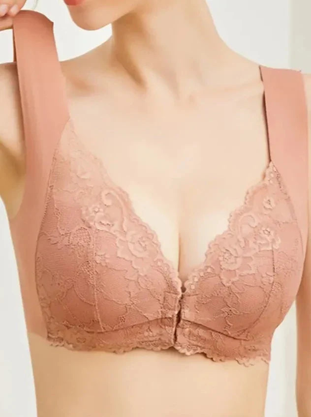Lace Seamless Wirefree Push-up Pus size Full Coverage Bra Peru