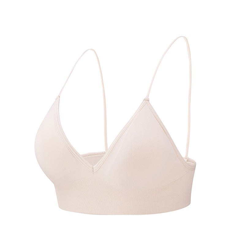 High Elasticity Spaghetti Straps Triangle Yoga Bra