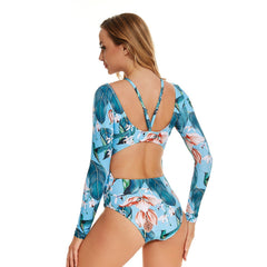 Rash Guard Long Sleeve Swimsuit Swimwear
