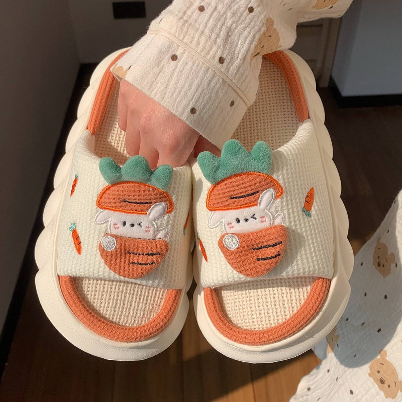 Kawaii Animals Platform Slippers
