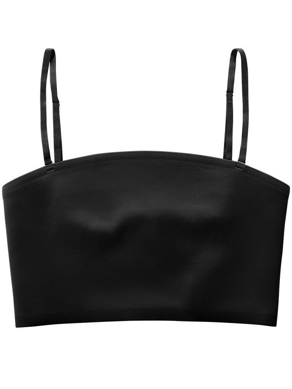 Non-steel ring non-marking breathable strapless wrap backless bra
