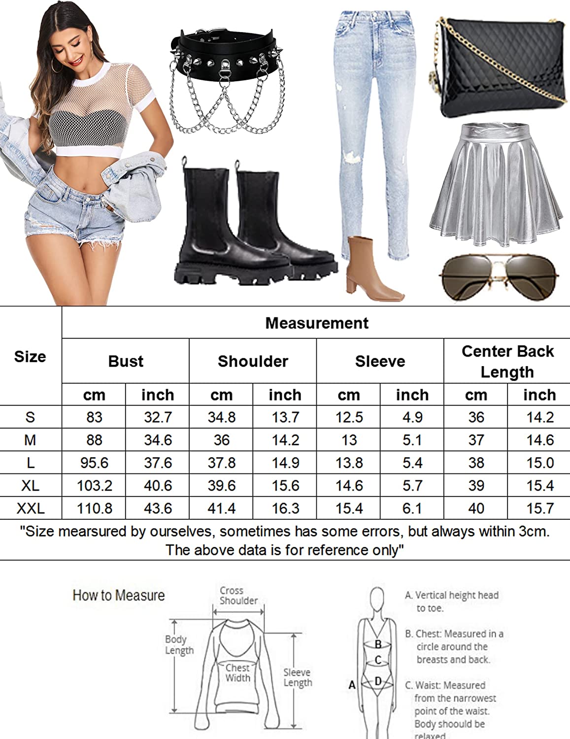 Avidlove Fishnet Top for Long Sleeve Fishnet Shirt Fishnet Crop Top