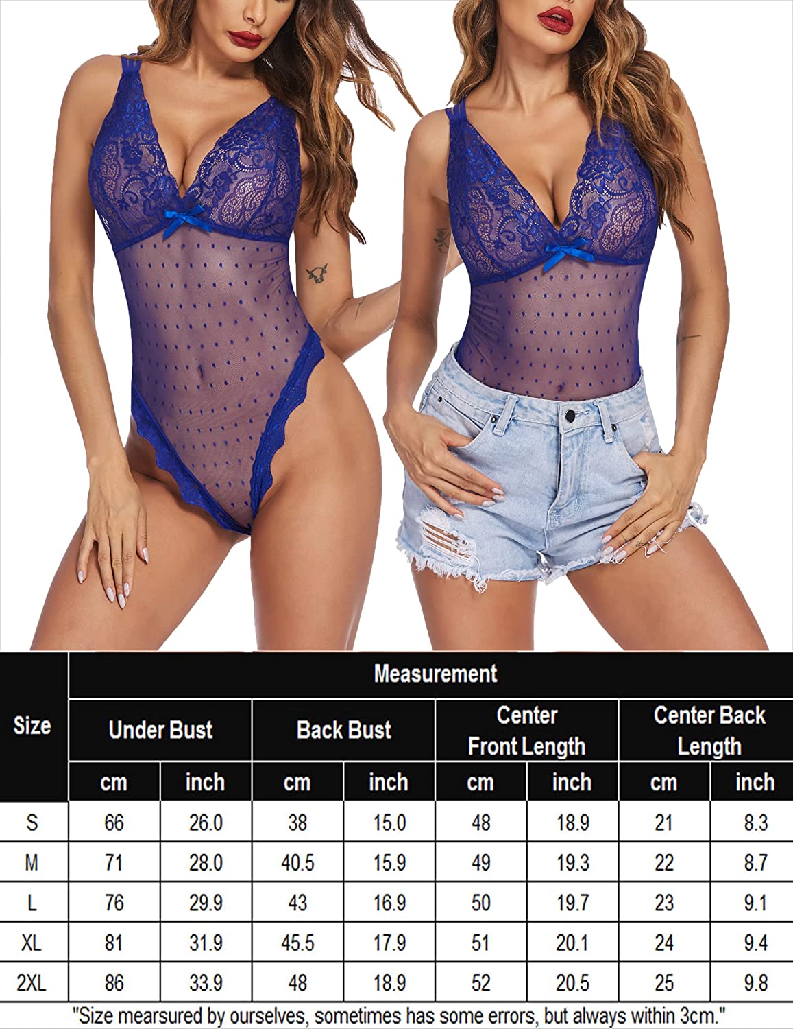 Avidlove Teddy Lingerie One Piece Bodysuit Lingerie