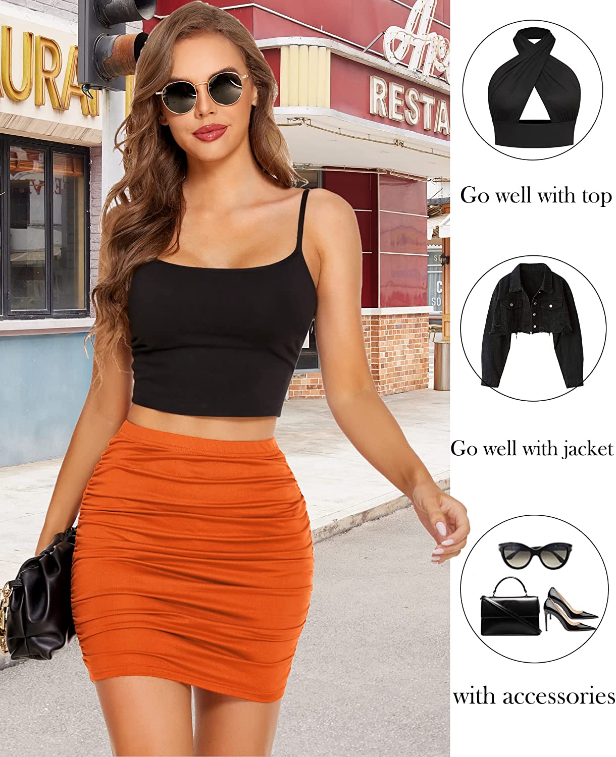 Mini Pencil Club Polyester Skirt