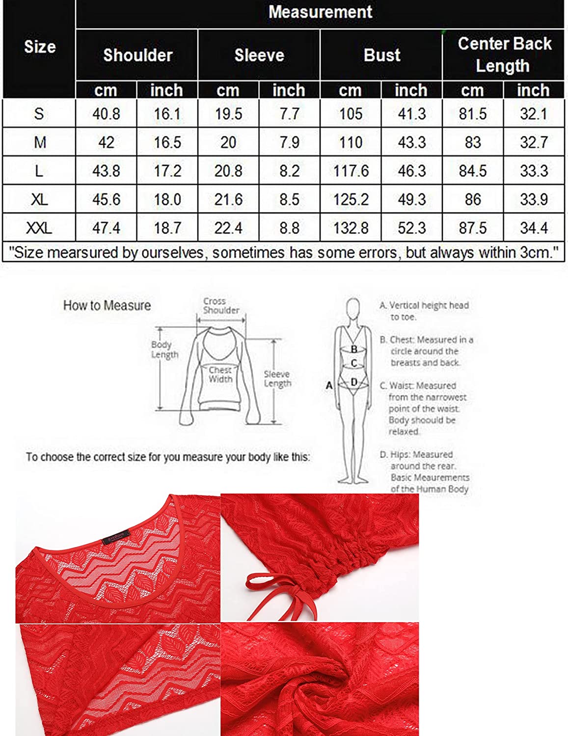 Avidlove Cover Ups for Swimwear Beach Coverups Lace Bikini Beachwear