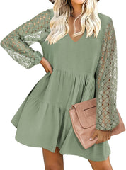 Lace Swing Shift Dresses