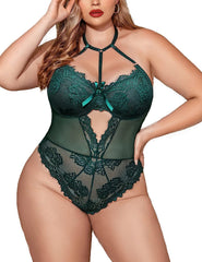 Avidlove Plus Size Lingerie for Lace Bodysuit Teddy Lingerie One Piece Babydoll
