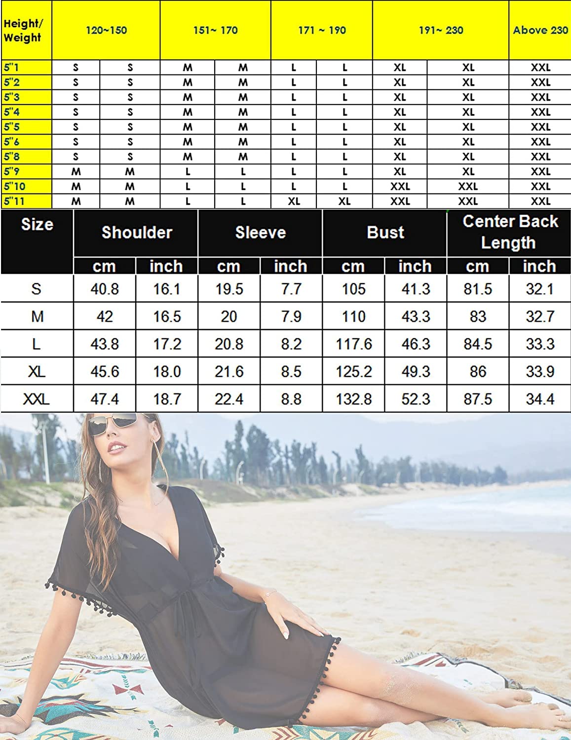 Avidlove Swimsuit Cover Ups for Chiffon Bikini Bathing Suit Kimono Swimsuit Coverups S-XXL