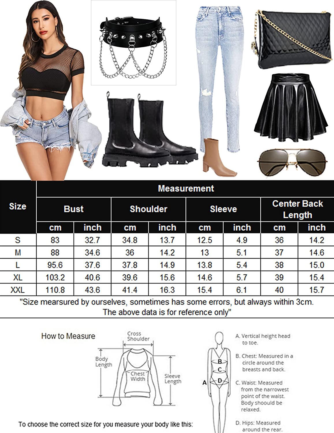 Avidlove Fishnet Top for Long Sleeve Fishnet Shirt Fishnet Crop Top