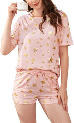 Tie Dye Printed Pajamas Set