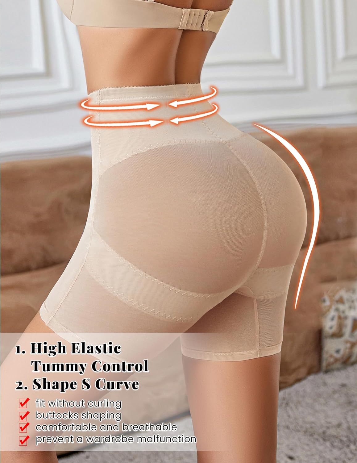 Avidlove Shapewear for High Waisted Body Shaper Shorts Butt Lifting Shapewear Tummy Control Thigh Slimmer Panties