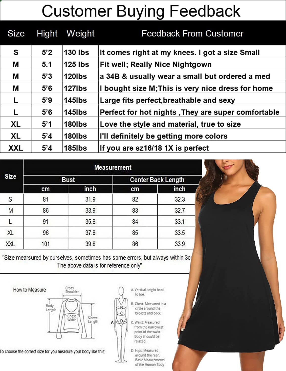 Avidlove Sleepwear for Tank Nightgown Chemise Racerback Sleeveless Sleep Dress