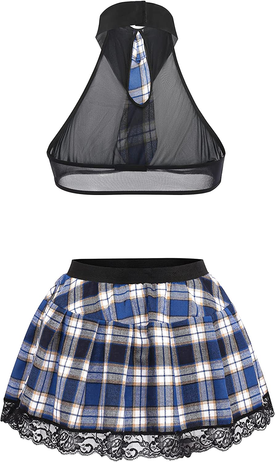 Avidlove School Girl Lingerie Costume Lingerie Set Student Costumes