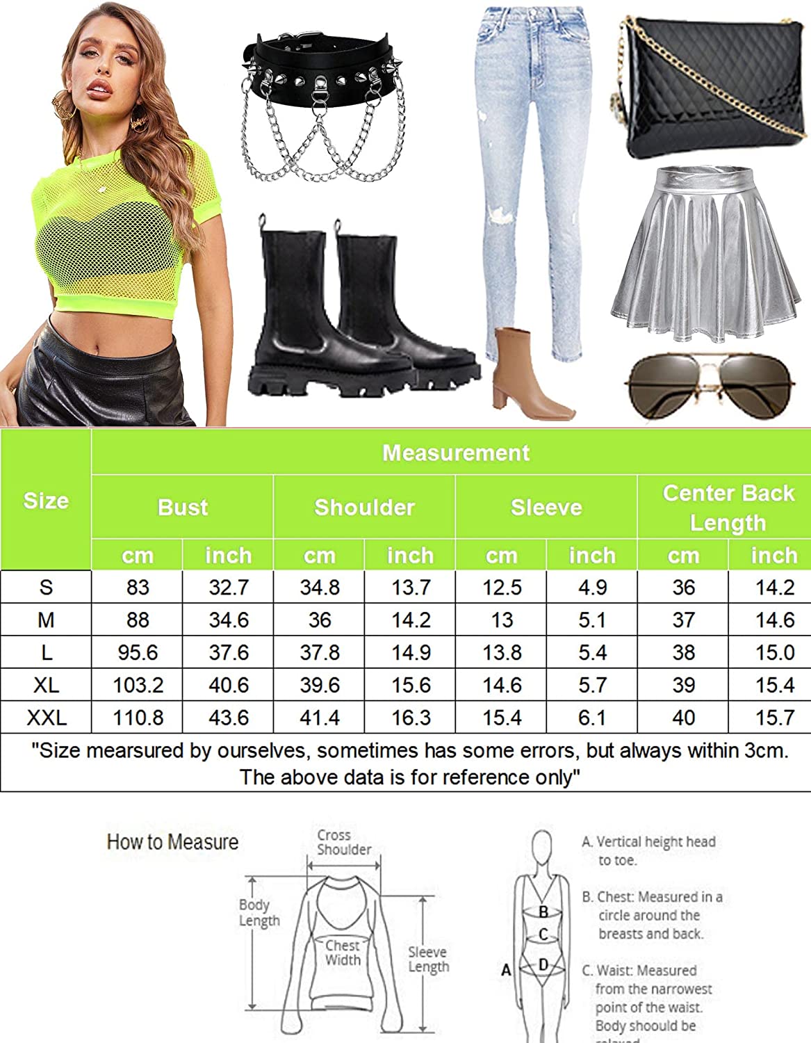 Avidlove Fishnet Top for Long Sleeve Fishnet Shirt Fishnet Crop Top