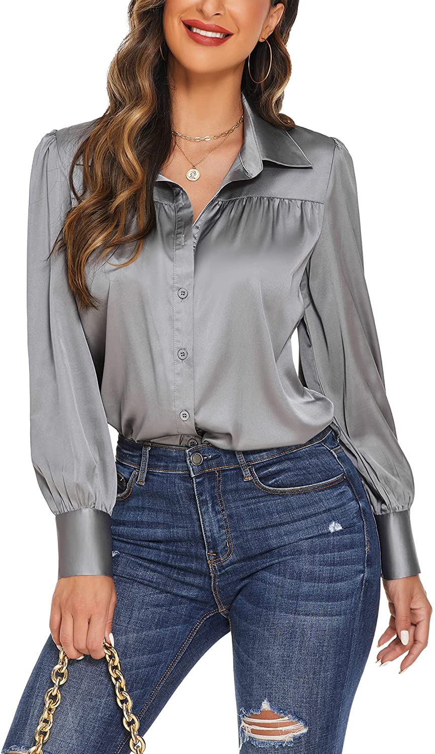Satin Silk Formal Blouse
