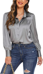 Satin Silk Formal Blouse