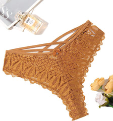Avidlove Cheeky Panties for Lace Criss Cross Bikini Underwear Pack