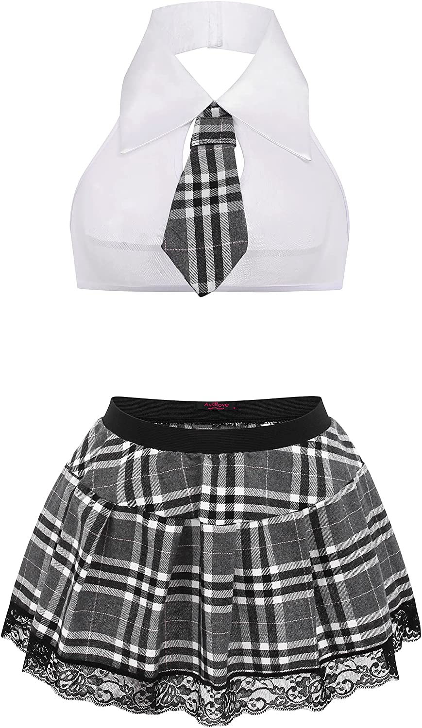 Avidlove School Girl Lingerie Costume Lingerie Set Student Costumes