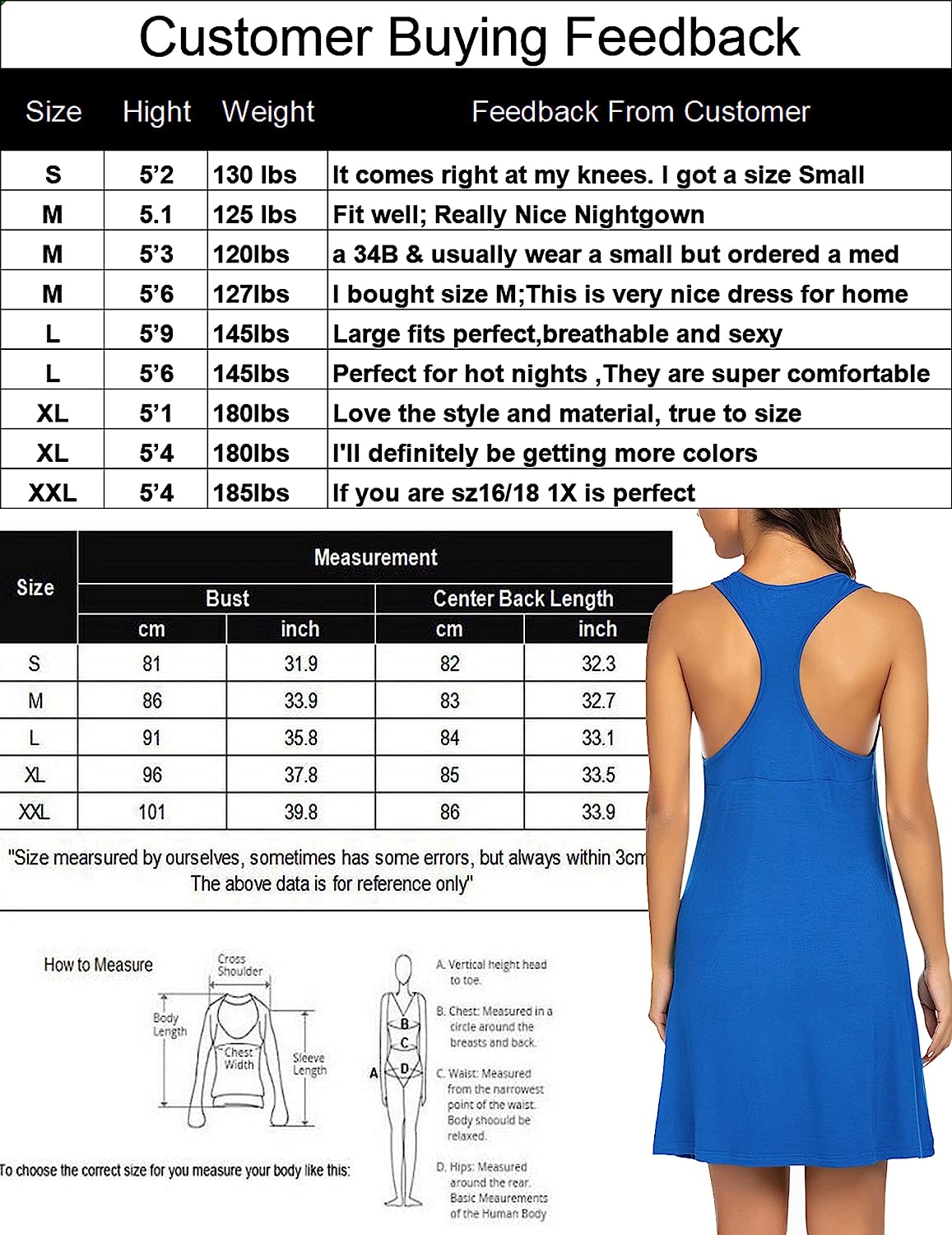 Avidlove Sleepwear for Tank Nightgown Chemise Racerback Sleeveless Sleep Dress