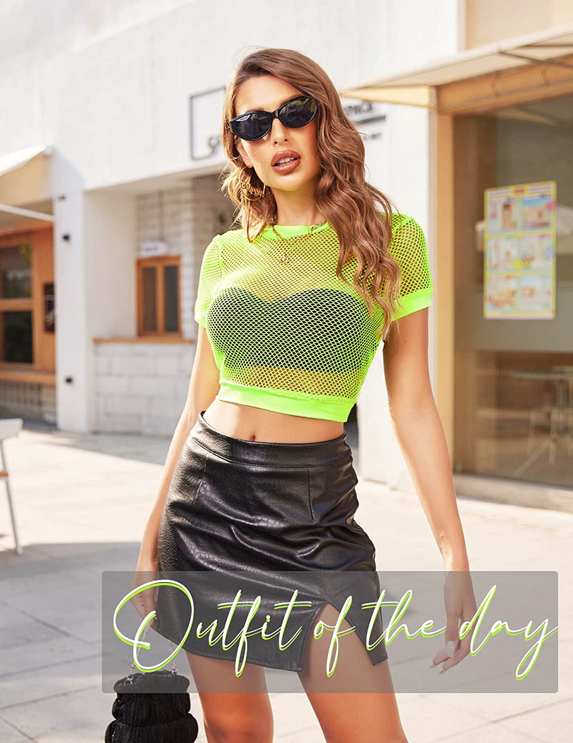 Avidlove Fishnet Top for Long Sleeve Fishnet Shirt Fishnet Crop Top