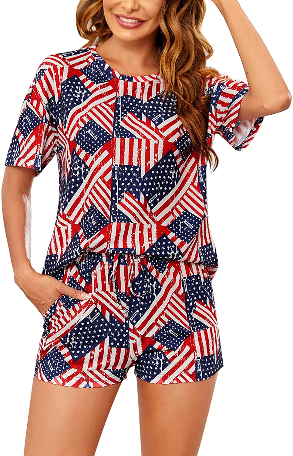 Tie Dye Printed Pajamas Set