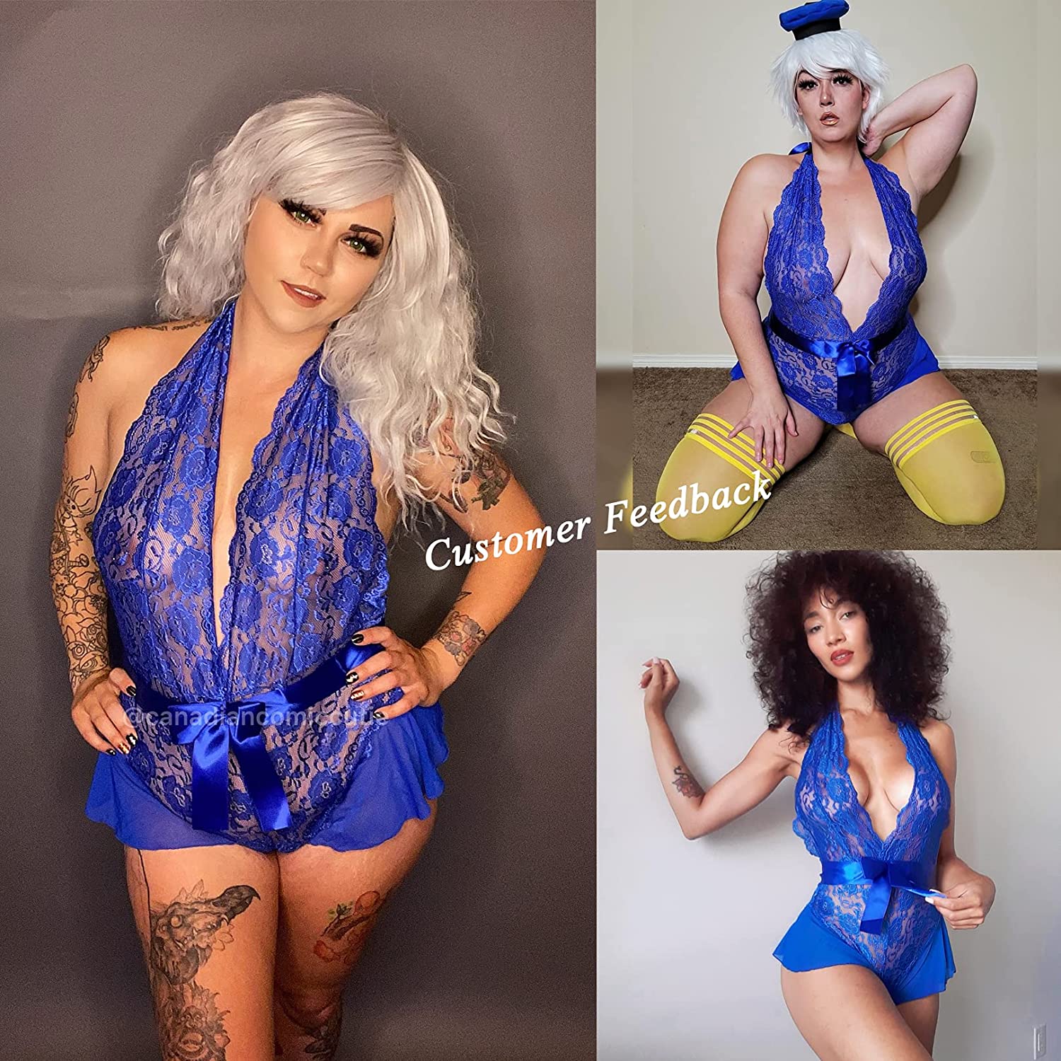 Avidlove Lingerie for Lace Teddy Bodysuit Halter V Neck One Piece Lingerie Babydoll XS-XXXL