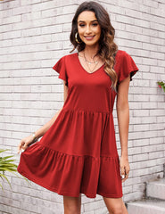 Ruffle Sleeve Dresses