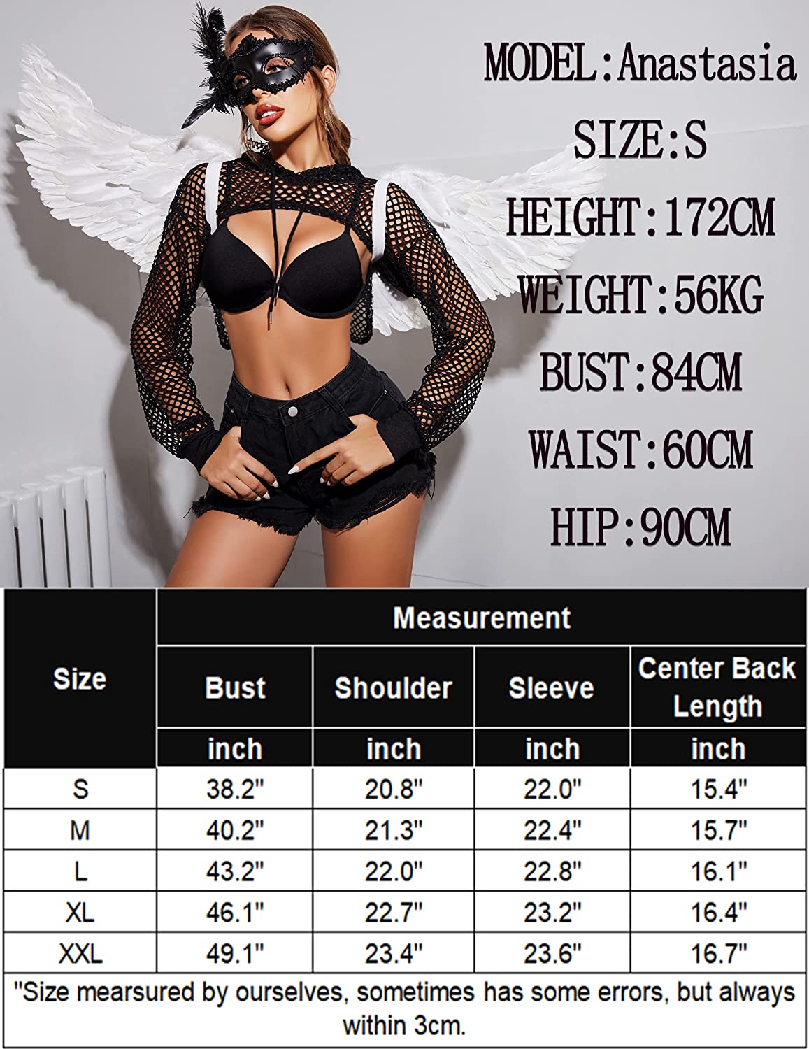 Avidlove Mesh Hoodie Crop Top Fishnet Shirt Long Sleeve Crop Top Hoodie