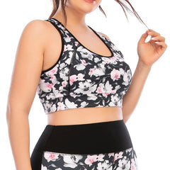 Plus Size Workout Tops Tank for Floral Printed