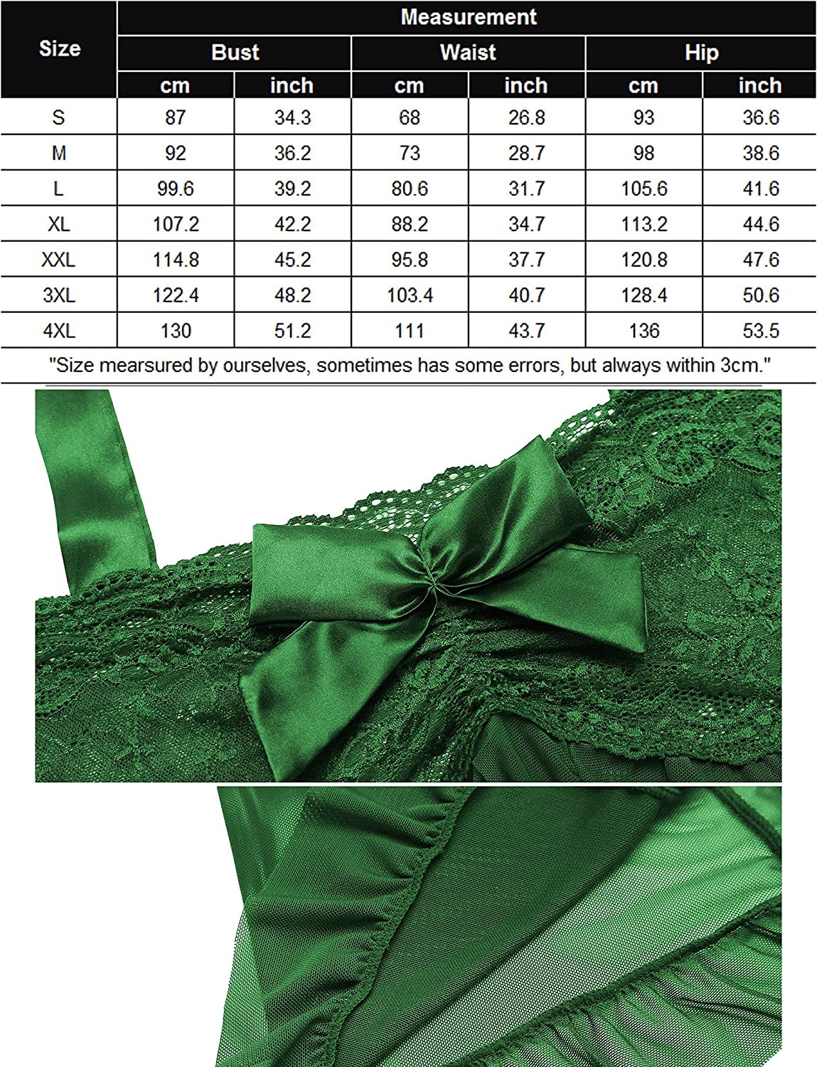 Avidlove Lingerie for Lace Babydoll Open Front Sleepwear Halter Nighty Chemsie XS-5XL