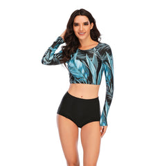 Long Sleeve Swimsuit Suit Surfing Swimwear UPF50+