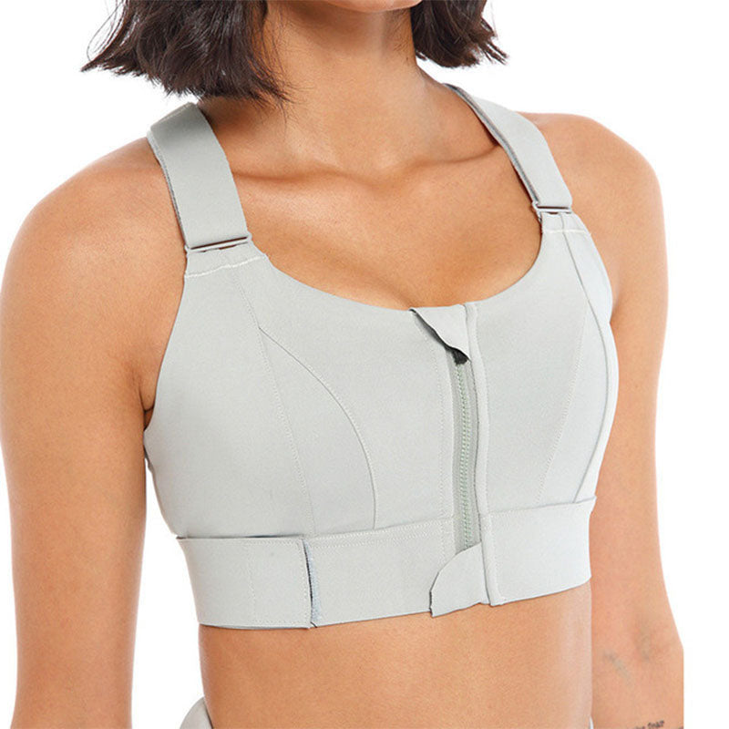 Adjustable Strap Women's Zipper Sports & Yoga Top