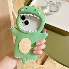 Kawaii Dinosaur 3D iPhone Case