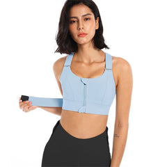 Adjustable Strap Women's Zipper Sports & Yoga Top