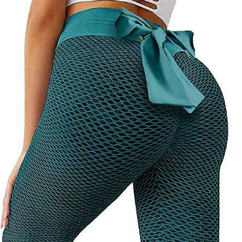 Bow-Knot High Waist Women's Yoga & Workout Leggings