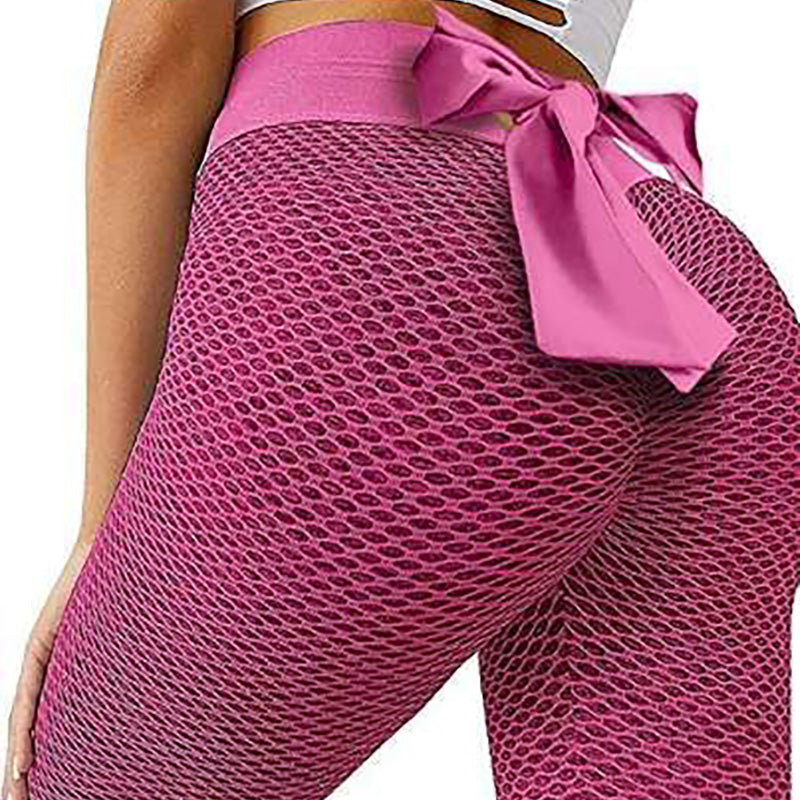 Bow-Knot High Waist Women's Yoga & Workout Leggings