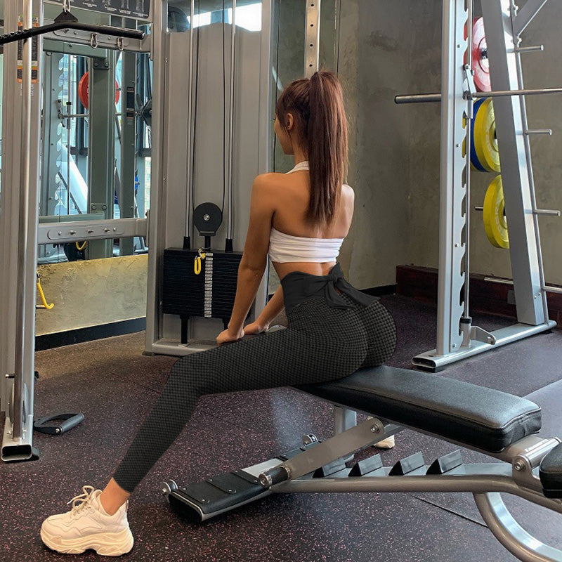 Bow-Knot High Waist Women's Yoga & Workout Leggings