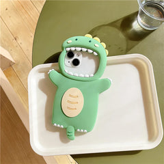 Kawaii Dinosaur 3D iPhone Case