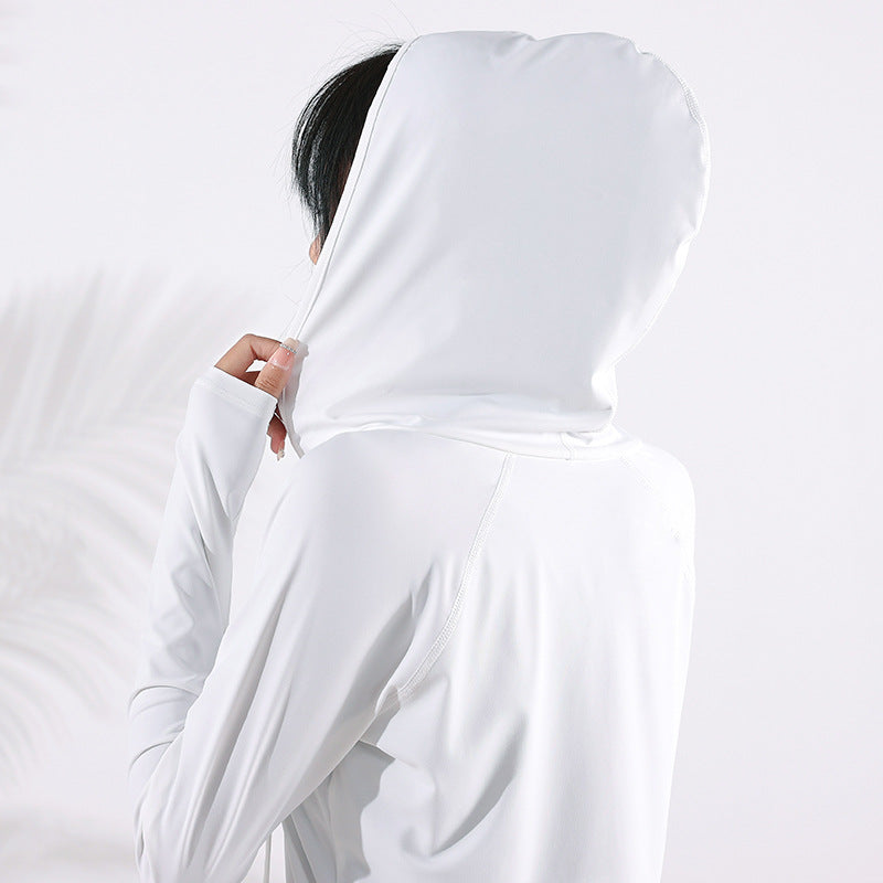 Quick Dry Loose Women's Hooded Yoga & Fitness Top