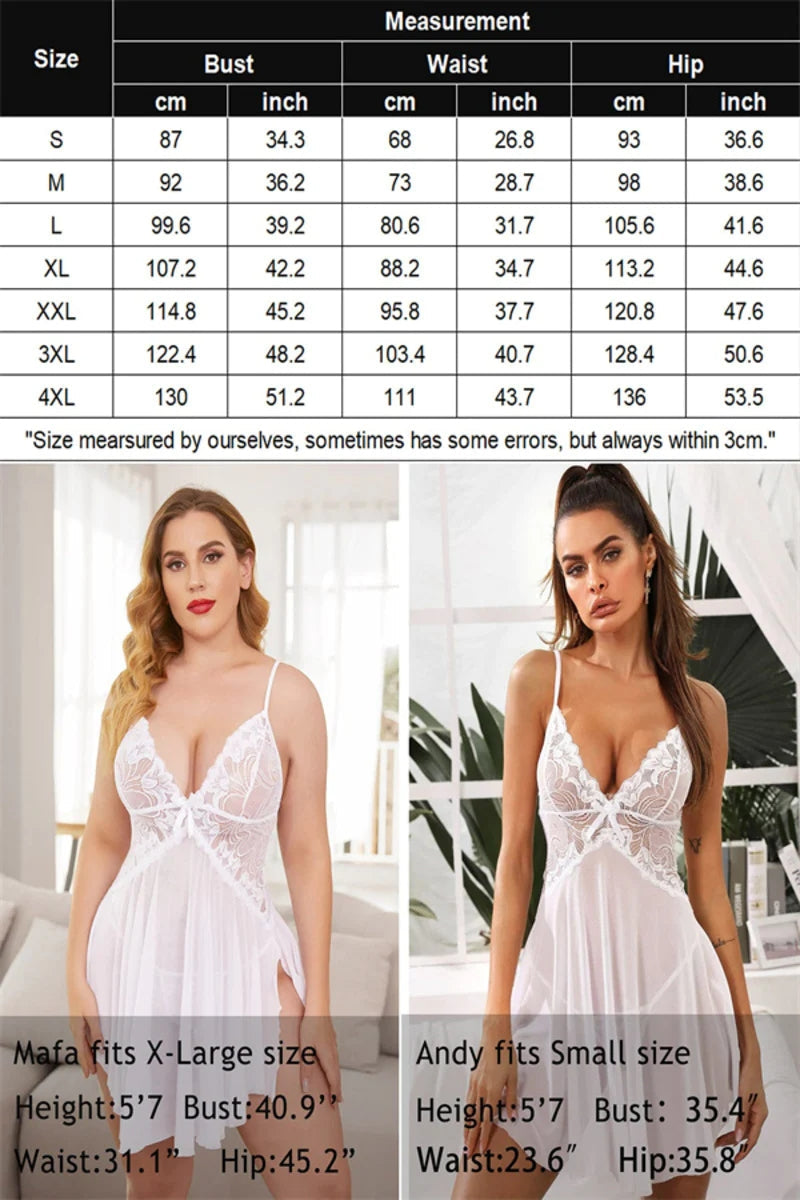 Avidlove Lace Lingerie Babydoll Nightdress